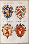 1550. Stemmi di alcune famiglie nobili di Padova.. Insignia nobilium Patavinorum.Biblioteca digitale Monaco di B 2 (Oscar Mario Zatta)